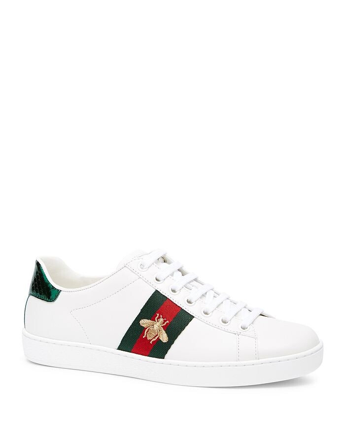 Женские кроссовки с вышивкой Gucci Ace Gucci