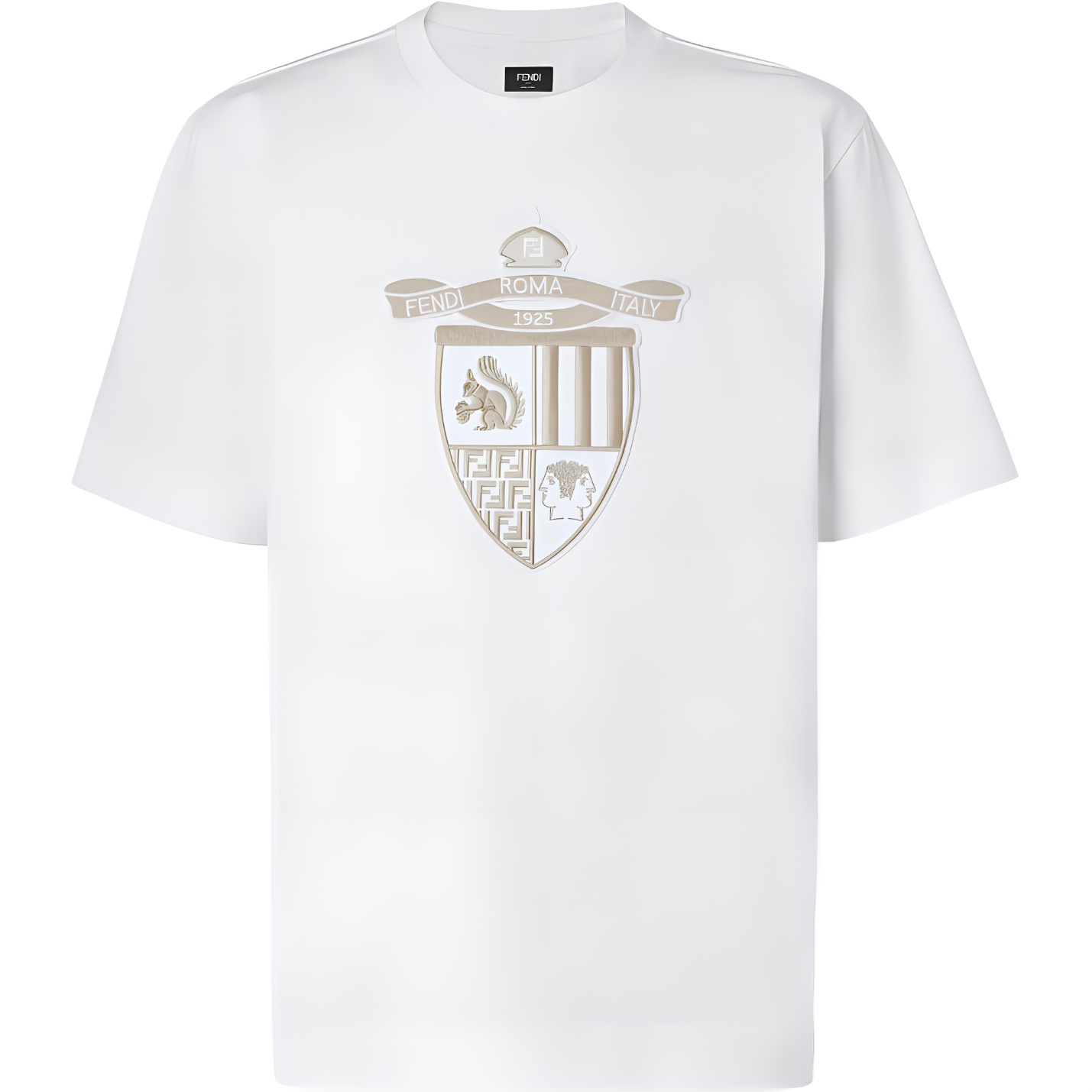 

Логотип детализированный свитшот T Shirt FENDI, белый