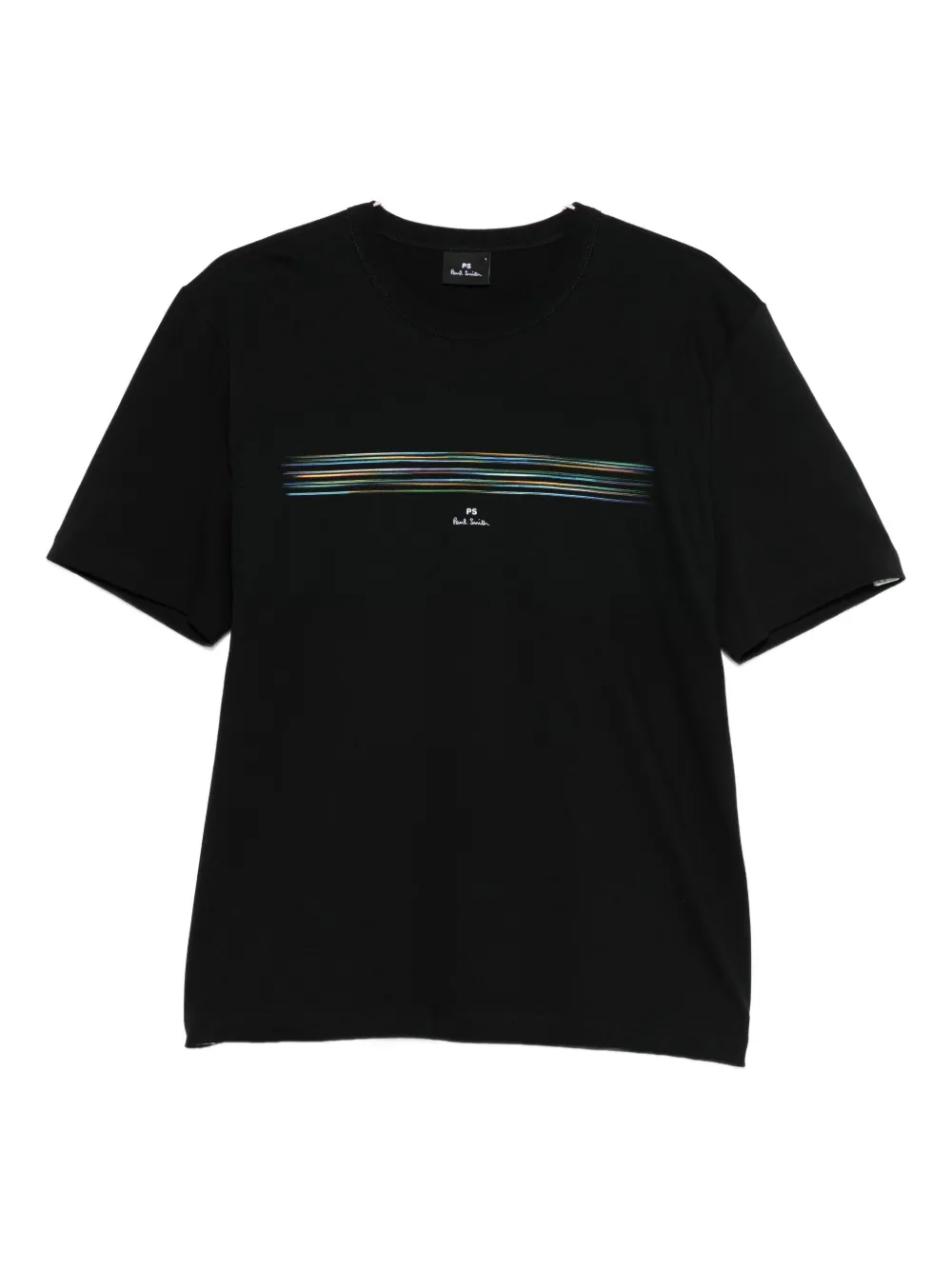 

Футболка в полоску с размытым эффектом Paul Smith, черный