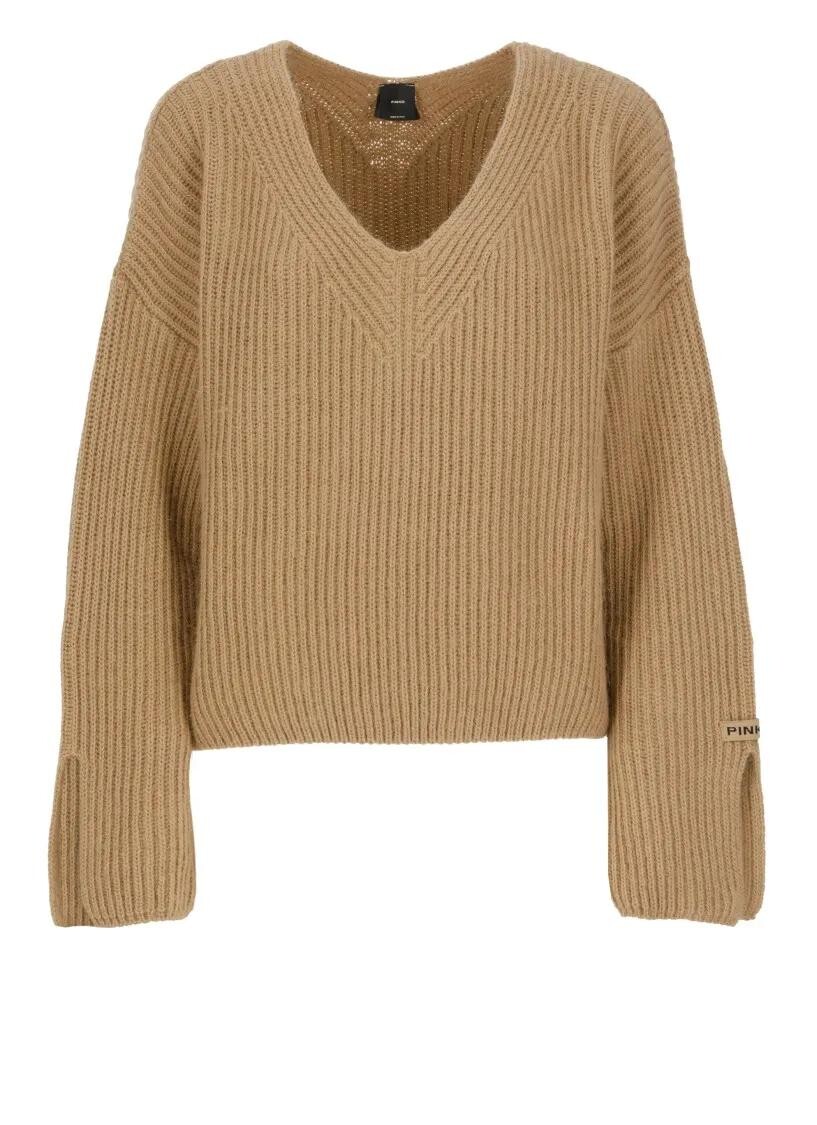 

Корат свитер Pinko, коричневый