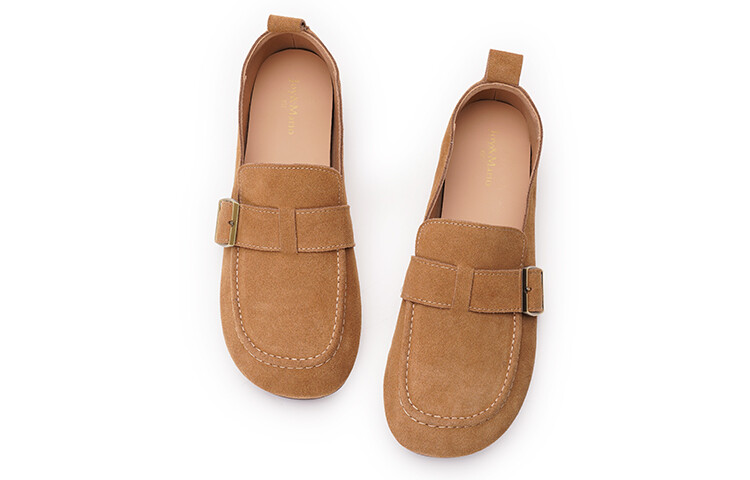 Туфли женские повседневные Women's Casual Shoes Women's Low-Top Joy&Mario, коричневый — фото 4
