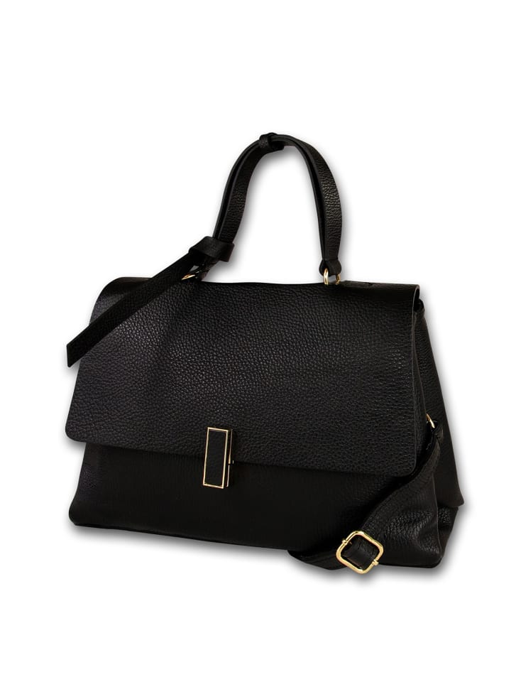 

Кожаная сумка через плечо Toscanto, черная, примерно 31 см Toscanto