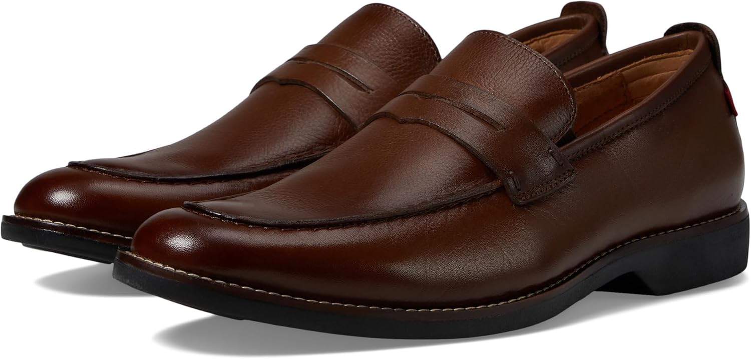 

Мужские повседневные кожаные лоферы с пенни от Marc Joseph New York, Cafe Napa Soft