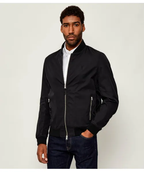 

Бомбер бассет-рамскалл Slim fit All Saints, черный