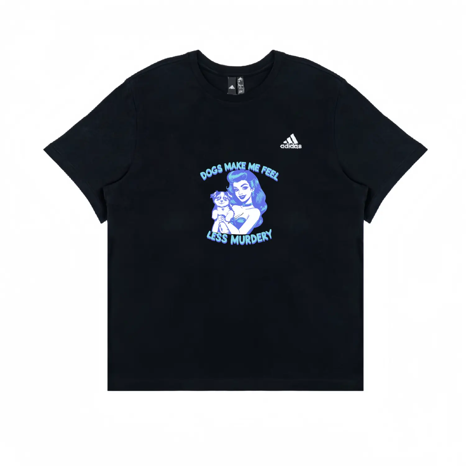 

Футболка Unisex с 3 полосками Adidas, черный