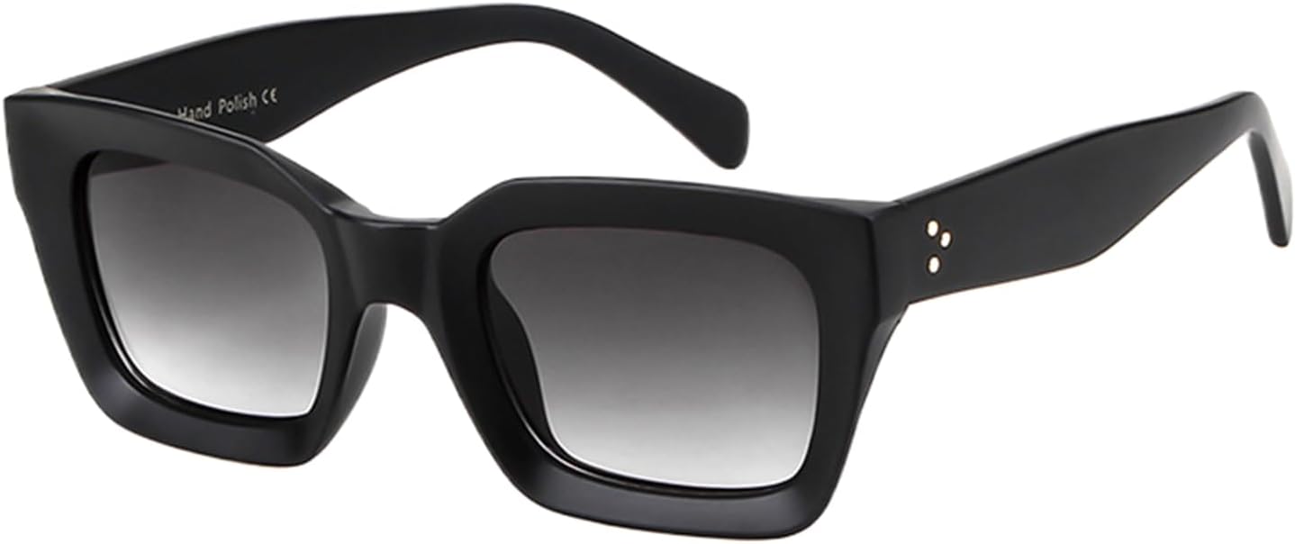 

Солнцезащитные очки с защитой UV400 | Увеличенная оправа с заклепками, градиентный цвет | для женщин и мужчин, для занятий спортом на открытом воздухе и вождения DSVIGF, 01