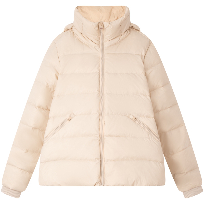 

Tommy Hilfiger Воротник-воронка Застёжка-молния Пуховик, Ecru ACI