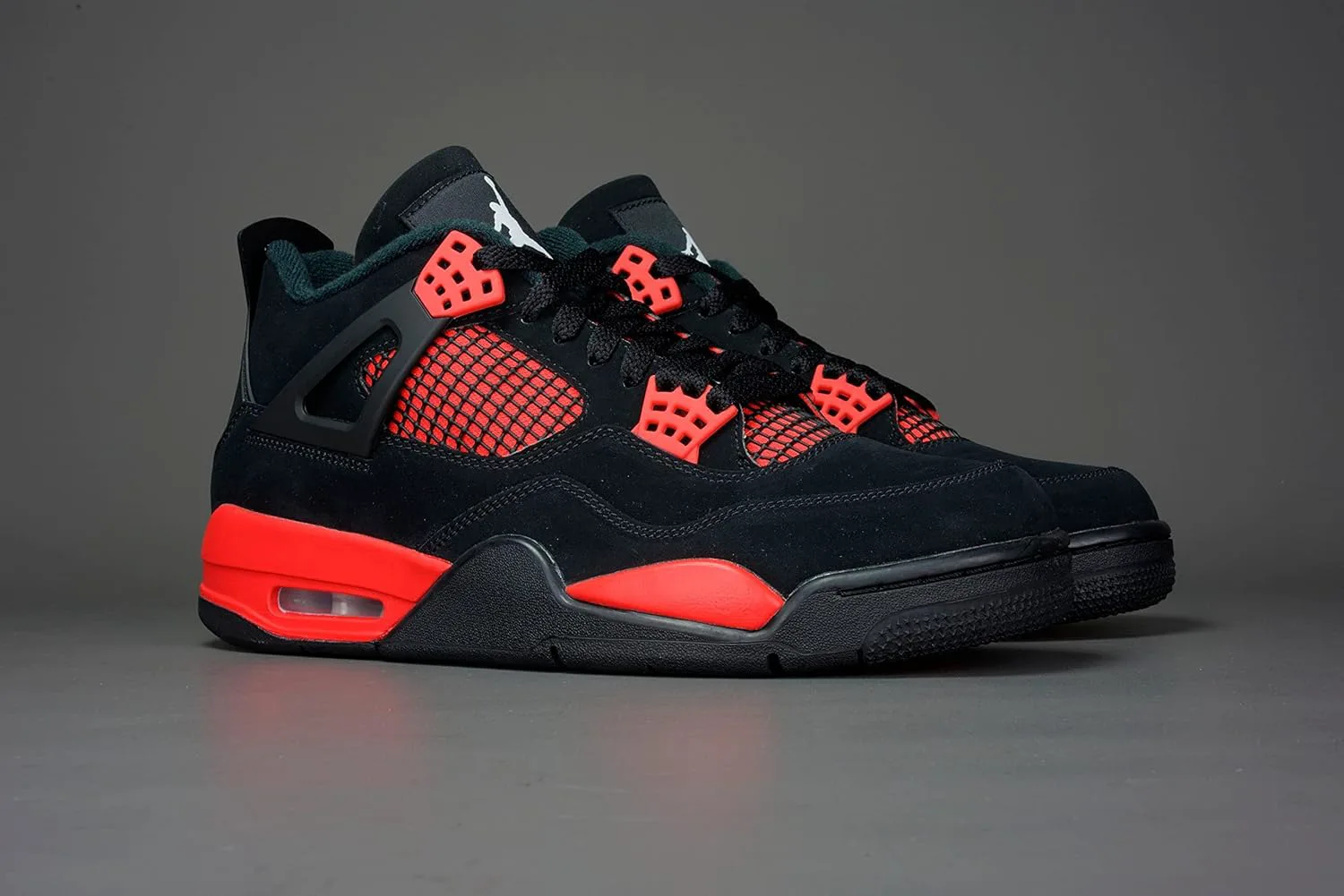 Мужские кроссовки Jordan Air 4 Retro, черный/белый/красный — фото 4
