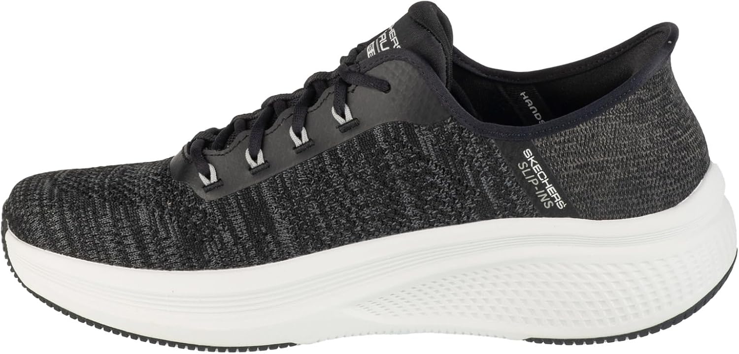 Мужские слипоны Skechers Hands Free: Go Run Elevate 2.0 Steady Motion, белый/черный — фото 3