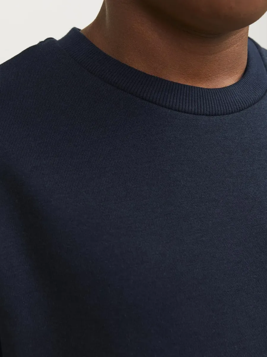 Толстовка Jack & Jones Junior "JJEBRADLEY SWEAT CREW NOOS JNR", синий — фото 4