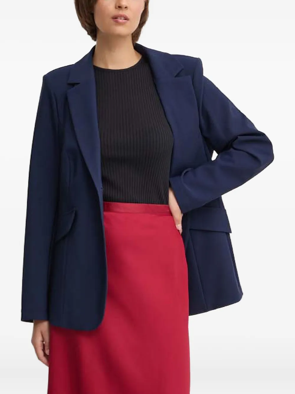 

Блейзер с карманами Sandro Ferrone, синий