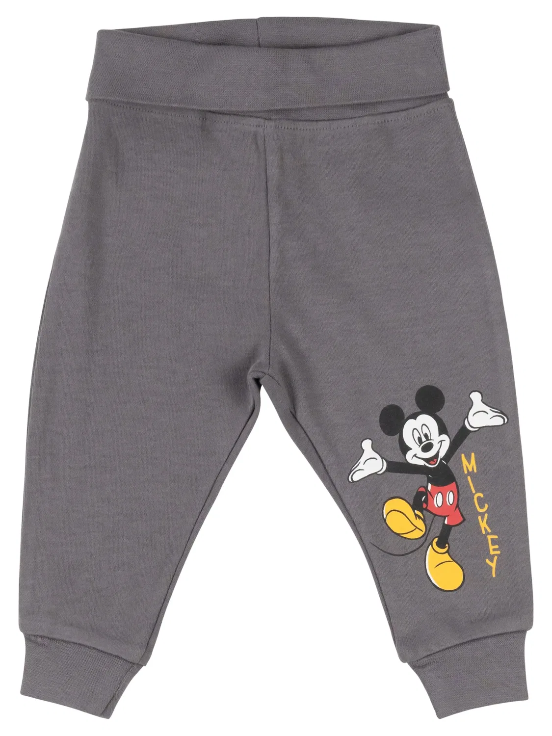 Брюки детские с принтом Disney Mickey Mouse, белый/серый — фото 4