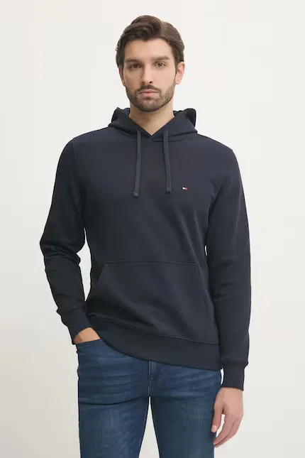 Толстовка с капюшоном хлопковая Tommy Hilfiger, синий