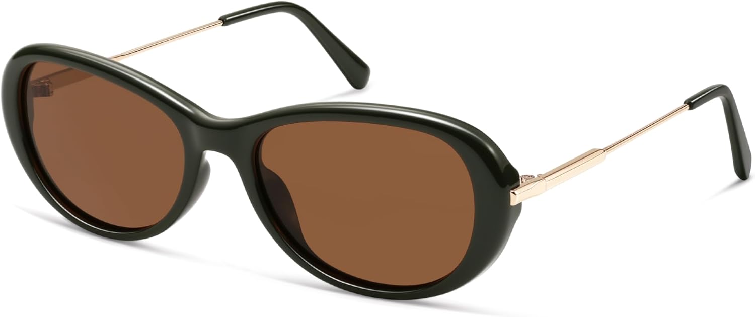 

Ретро поляризованные овальные солнцезащитные очки для женщин и мужчин, классические винтажные, модные, квадратные и круглые, модель 2026 AP3746 Appassal, C2 Green/Brown