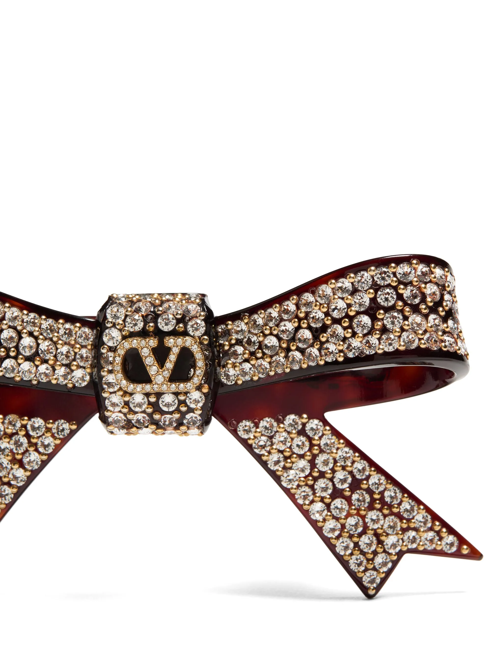 Заколка для волос с логотипом VLogo Signature Valentino Garavani, черный — фото 2