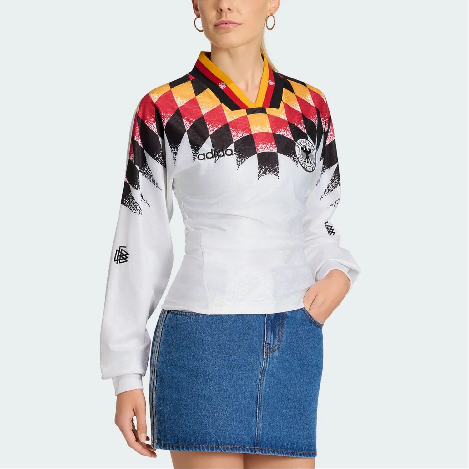 Свитшот женский Adidas Originals белый — фото 3