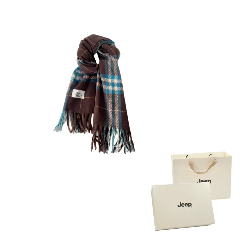 

Вязаный шарф Unisex Jeep, коричневый