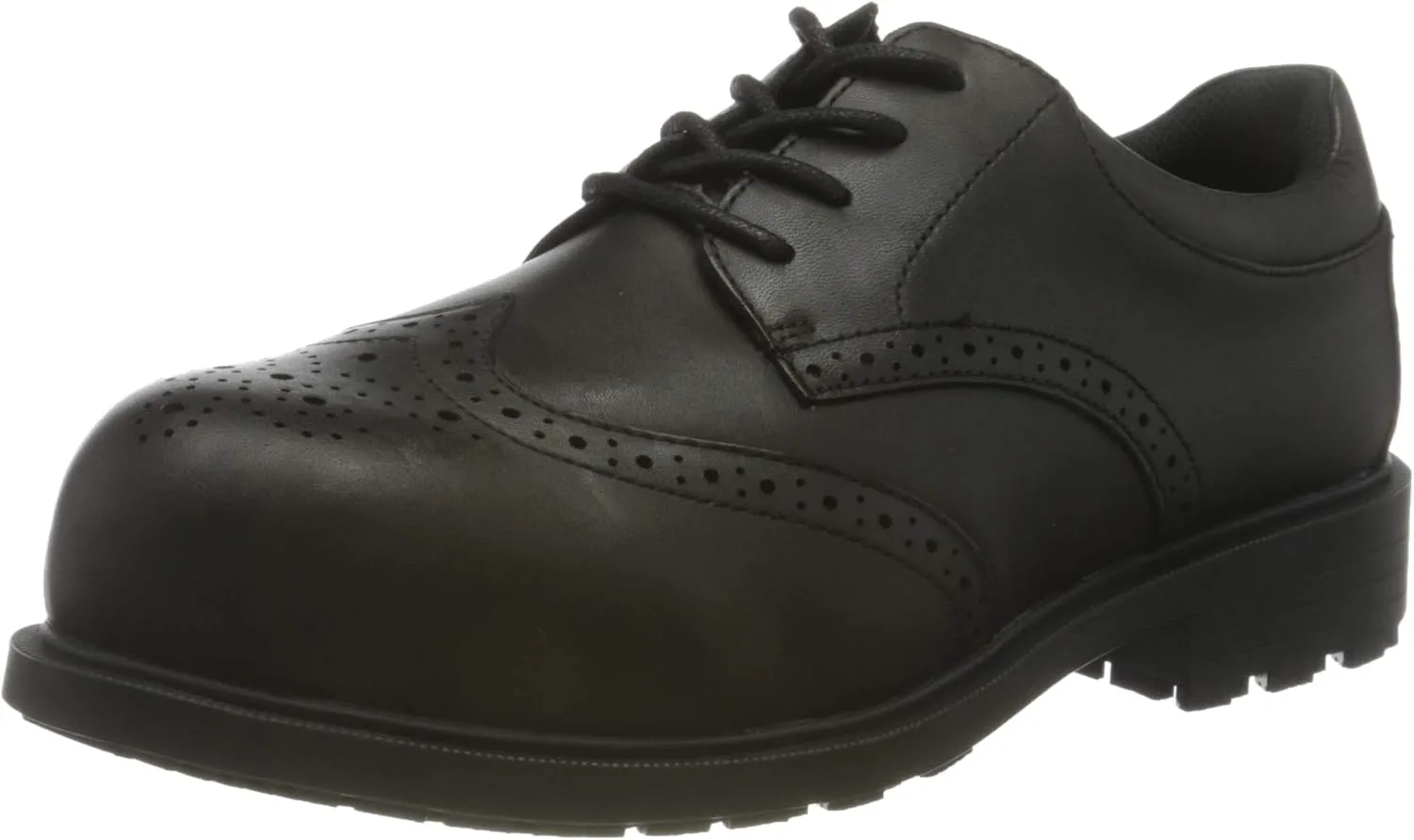 Ботинки Shoes Crews Executive Wing Tip II ST - водонепроницаемые, с защитными носками, из мягкой стали, на неустойчивой платформе, обтянуты кожей Shoes For Crews, черный