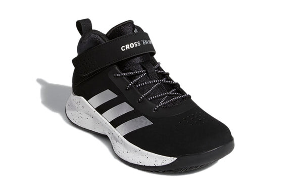 Кроссовки adidas Cross Em Up 5 Wide Slip On 'Core Black Silver Metallic Footwear White', черный — фото 3