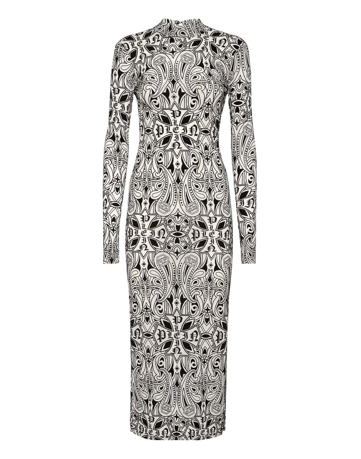 

Платье из тюля с открытой спиной Gothic Plein Philipp Plein, Nudepink