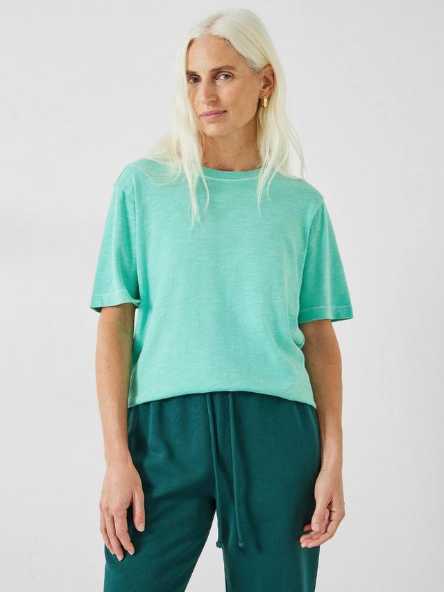 

Футболка из матового хлопка рейган HUSH, цвет Mint Green