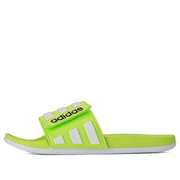 

Тапочки neo adilette fluorescent green slippers Adidas, зеленый