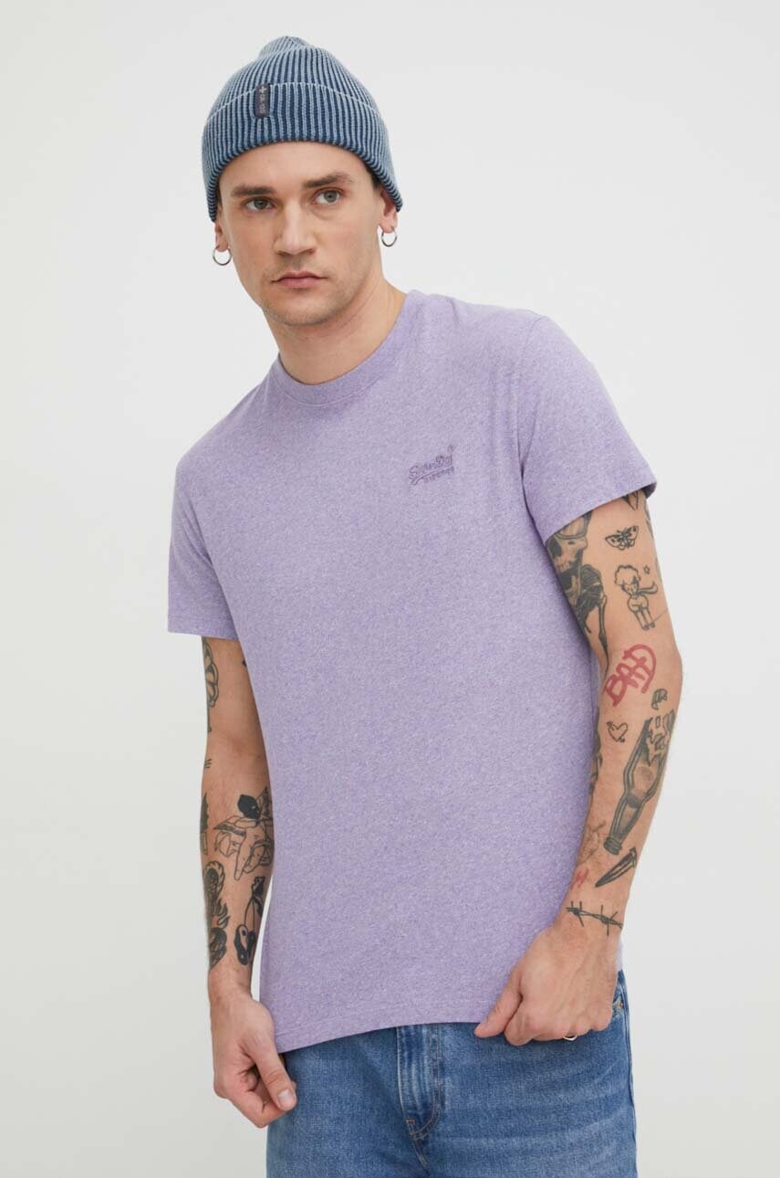 

Футболка из хлопка Superdry, фиолетовый