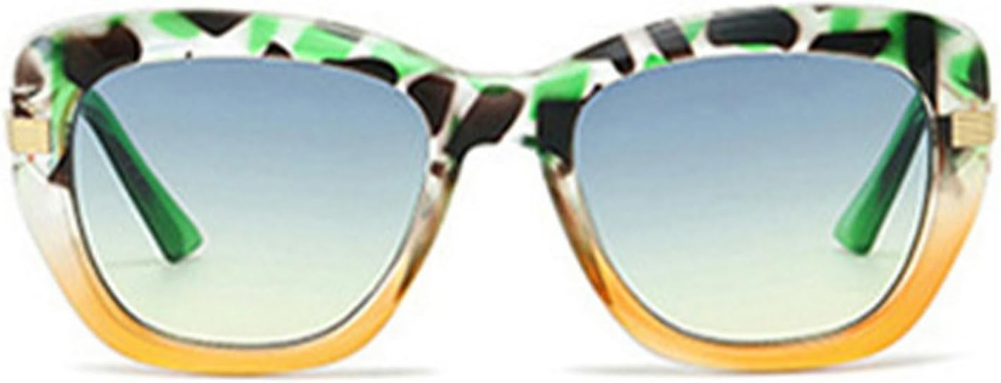 

Laureles Модные солнцезащитные очки «кошачий глаз» для женщин, ретро, ​​красочные, с леопардовым принтом, градиентные, с защитой от УФ-излучения UV400, для мужчин и женщин, C5