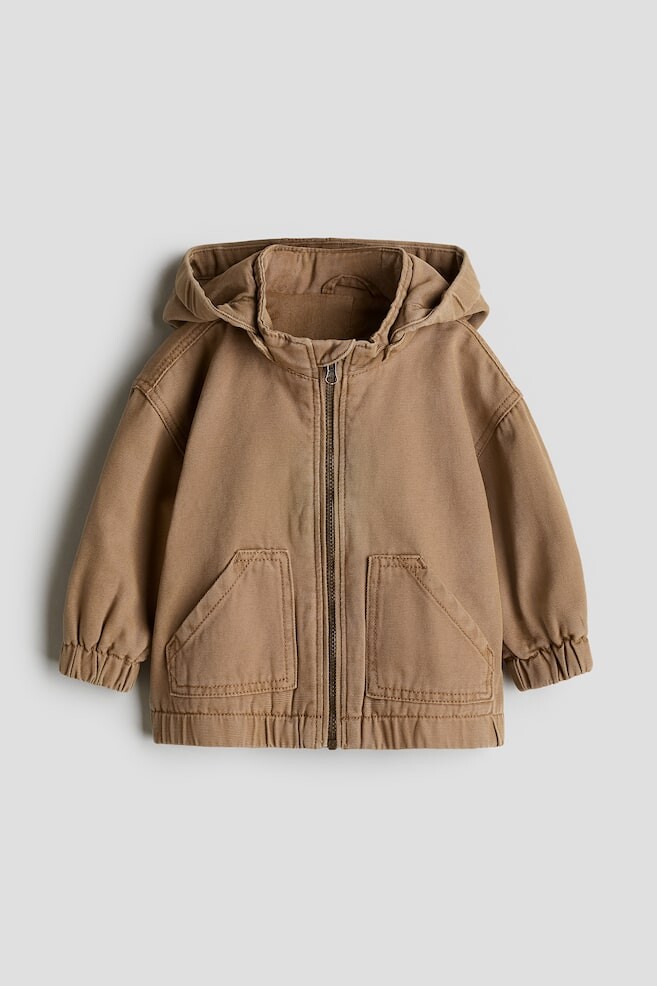 

Куртка из хлопчатобумажной ткани H&M, бежевый