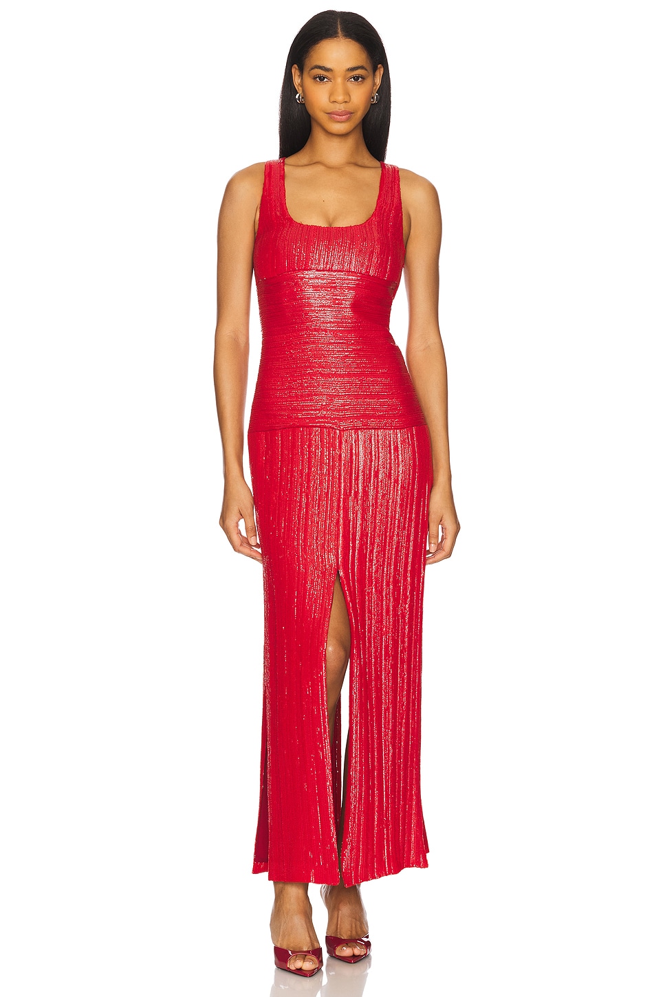 

Платье-майка с гоночной спинкой Prabal Gurung, red