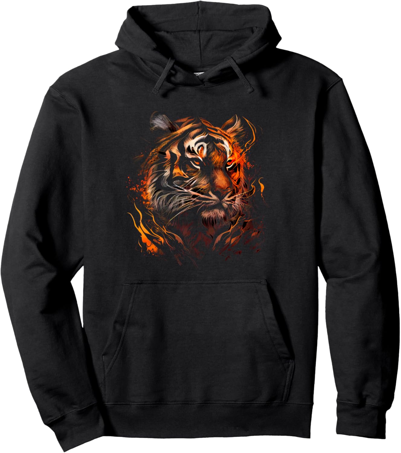 

Худи Majestic Tiger Fiery Spirit Majestic Wildlife Artistry Nature Wild Animal, черный