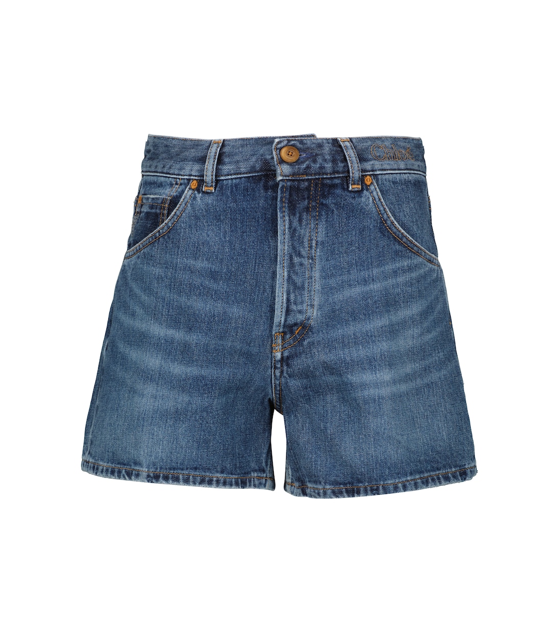 

Джинсовые шорты с высокой талией Chloé, Denim