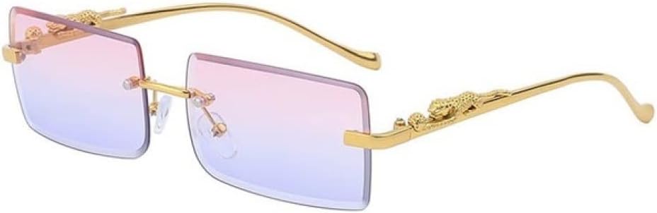 

Солнцезащитные очки без оправы для женщин, солнцезащитные очки без оправы для женщин, солнцезащитные очки с градиентным переходом для мужчин, zonnebril dames generic, Pink Blue