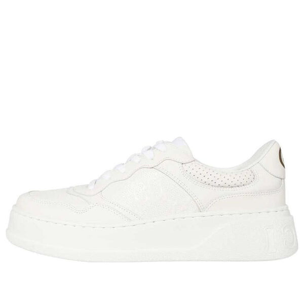 

Кроссовки gg embossed sneaker 'white' Gucci, белый