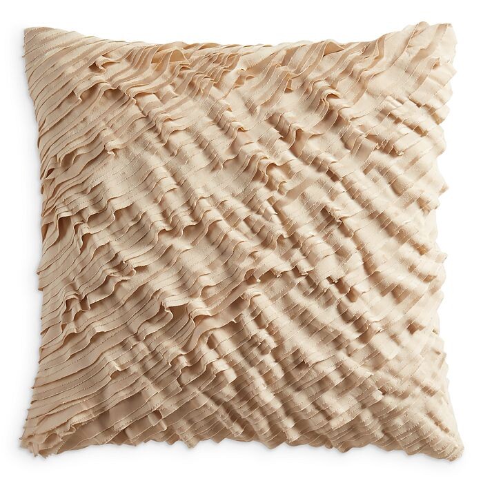 

Декоративная подушка Донна Каран с рюшами, 18 x 18 дюймов Donna Karan, золотой