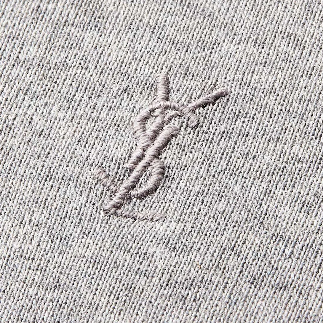Футболка хлопковая SAINT LAURENT Heather Gray — фото 4