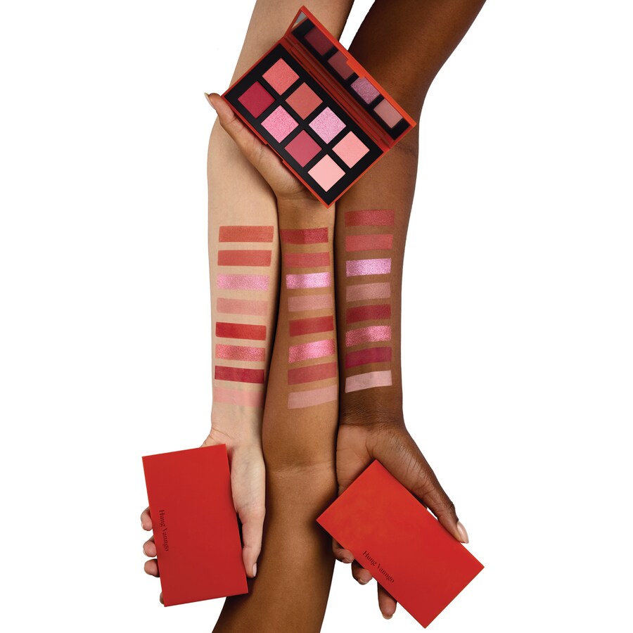 Палетка теней для век Color Story HUNG VANNGO BEAUTY, 8 x 0.06 oz/1.8 g, Rebellious Red & Pink — фото 4