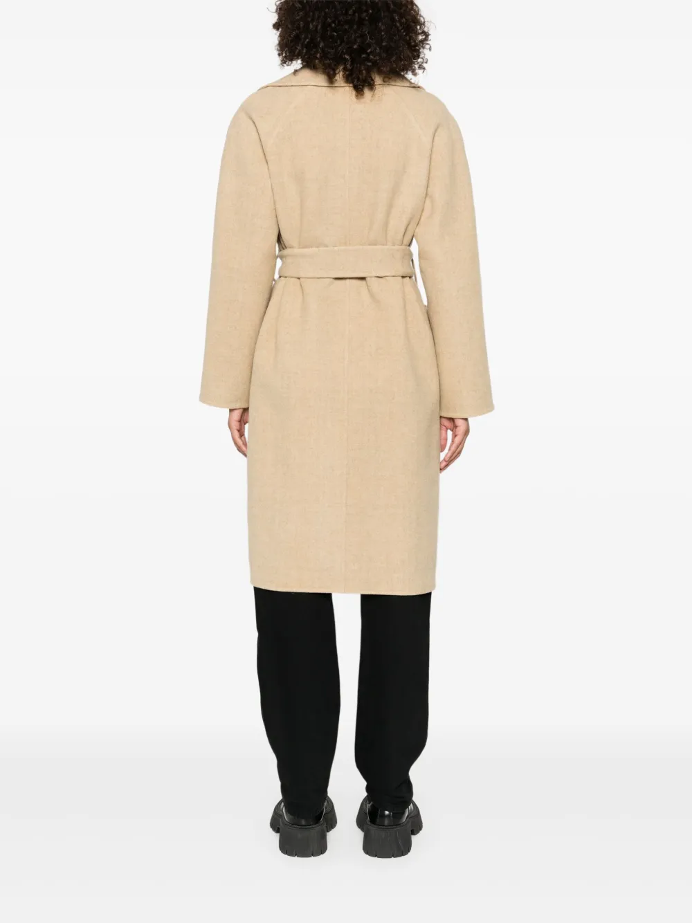 Пальто BURBERRY, женское, нейтральный, шерсть/вискоза — фото 4