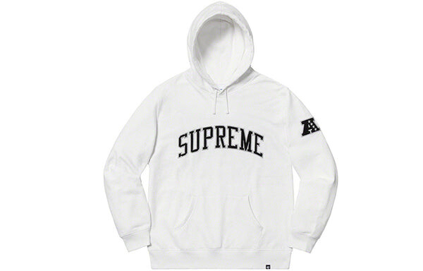 Толстовка ss19 x nfl raiders 47 hooded sweatshirt Supreme, белый — фото 2