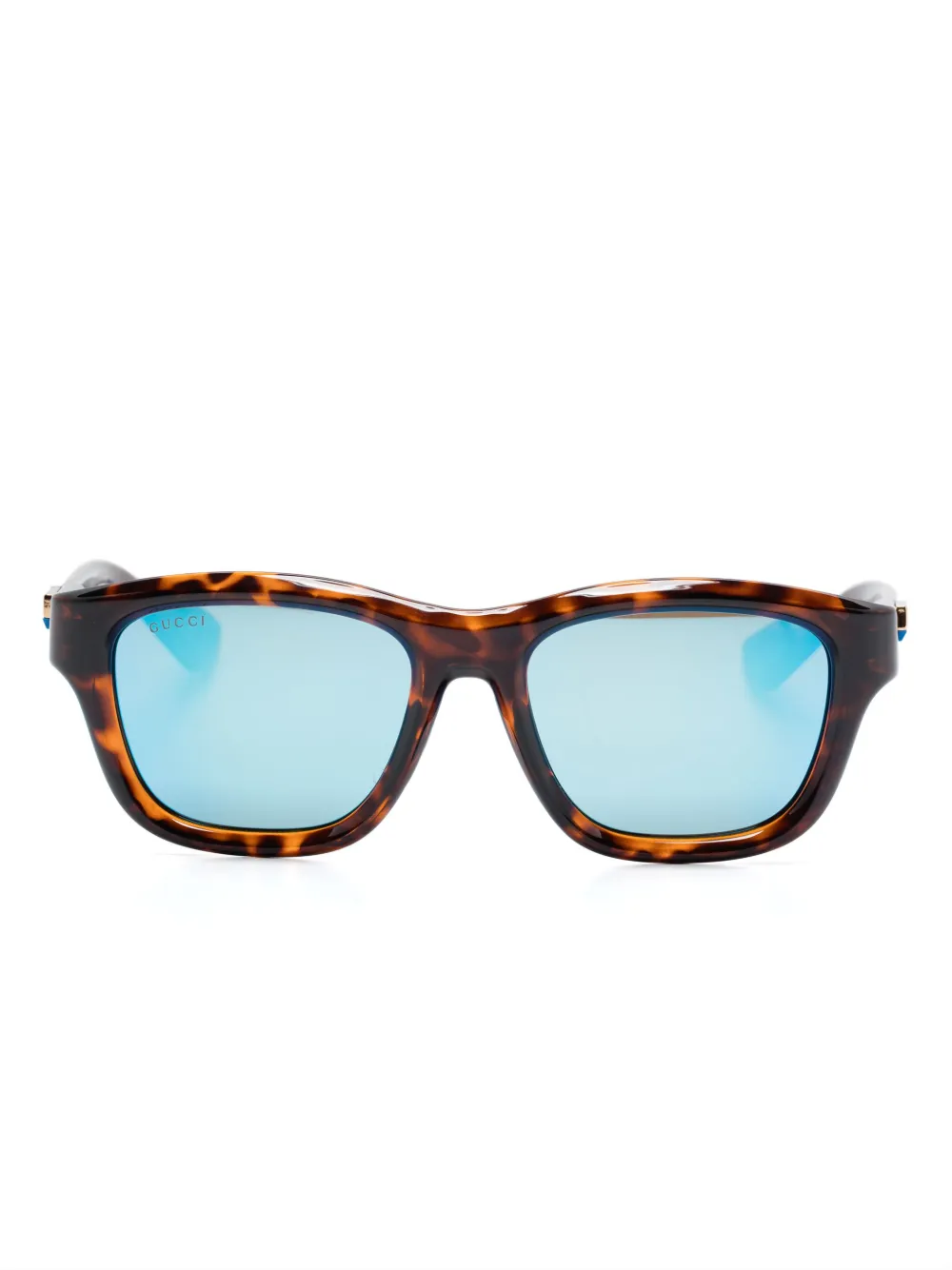 

Солнцезащитные очки трапециевидной формы Gucci Eyewear, коричневый