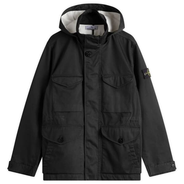 

Полевая куртка Raso gommato 3л Stone Island, черный