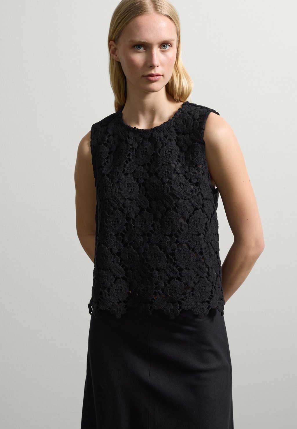 

Топ TANK - Blouse Stefanel, черный