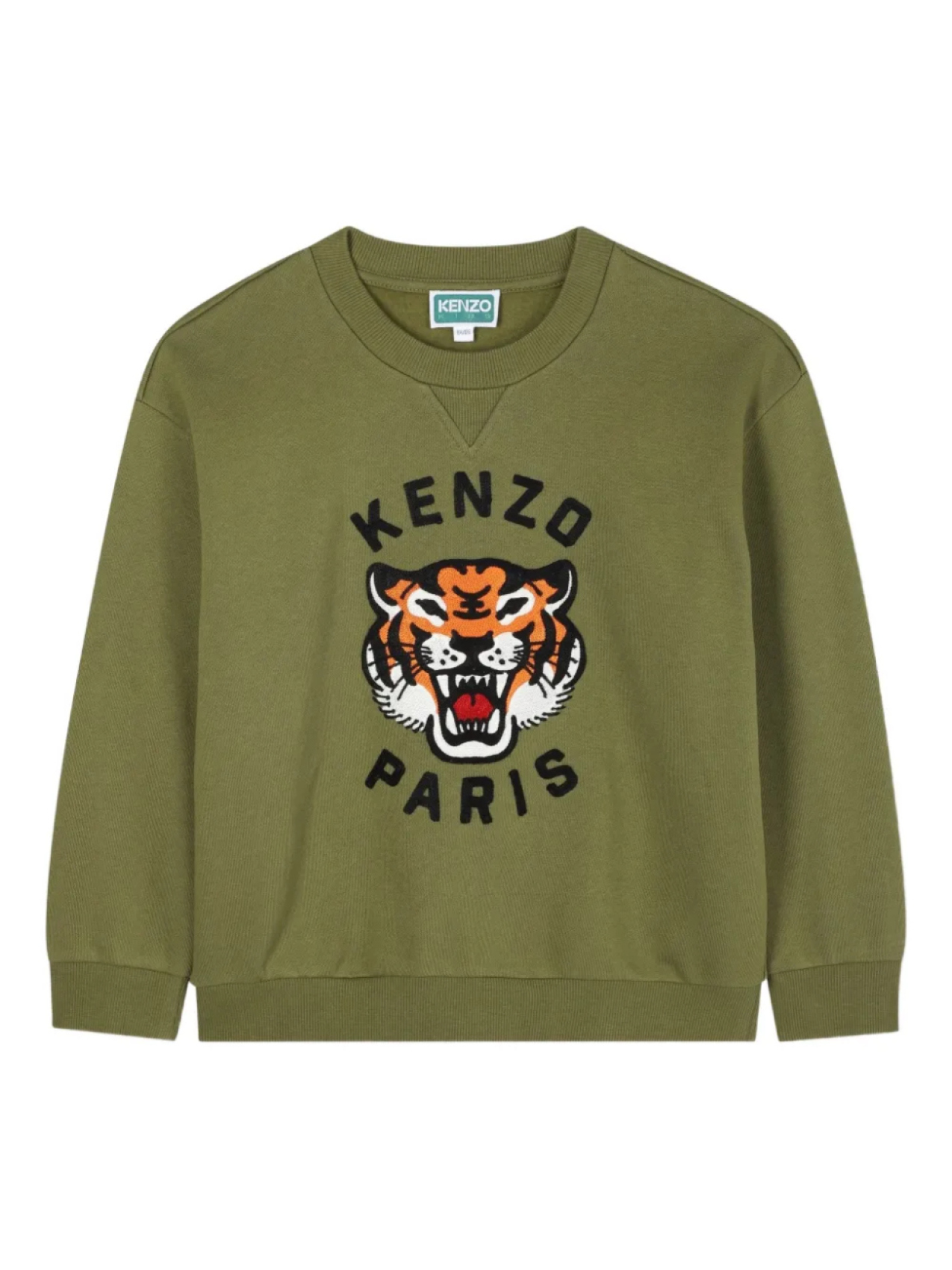 

Kenzo Kids толстовка с вышивкой, зеленый