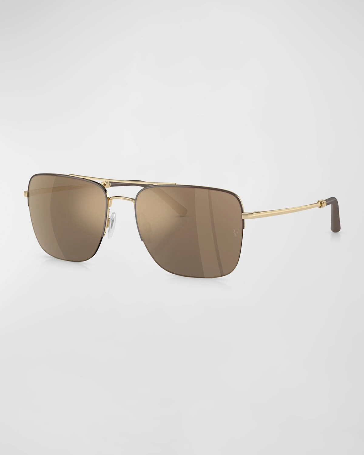 

Мужские солнцезащитные очки-авиаторы R-2 в металлическом корпусе Oliver Peoples, цвет Gold