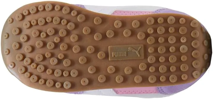 Детские кроссовки PUMA Easy Rider без шнурков для девочек, повседневные - фиолетовые, серебристые, серебристый/белый — фото 4