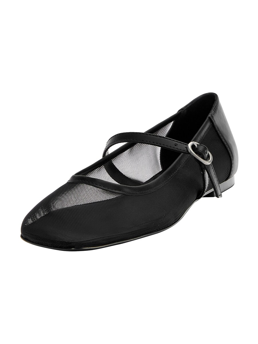 

Балетки Pull&Bear Ballet Flats with Strap, черный