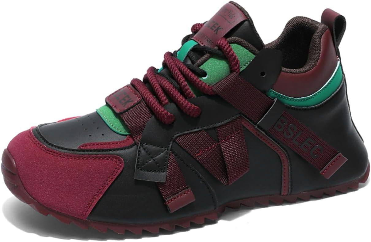 

Мужские массивные кроссовки на платформе, ретро, с нескользящей подошвой, дышащие, прочная подошва, повседневные кеды «для папы», на каждый день Zhoupulp, красный