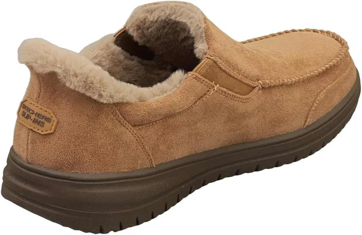 Мужские мокасины Skechers Murette Scofield, Tan Microfibre — фото 2