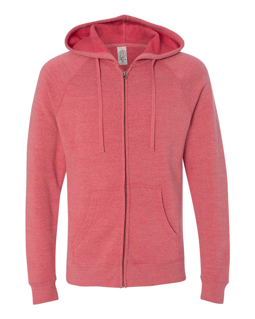 

Мужская толстовка с капюшоном и рукавами реглан Special Blend Full-Zip Independent Trading Co., цвет pomegranate