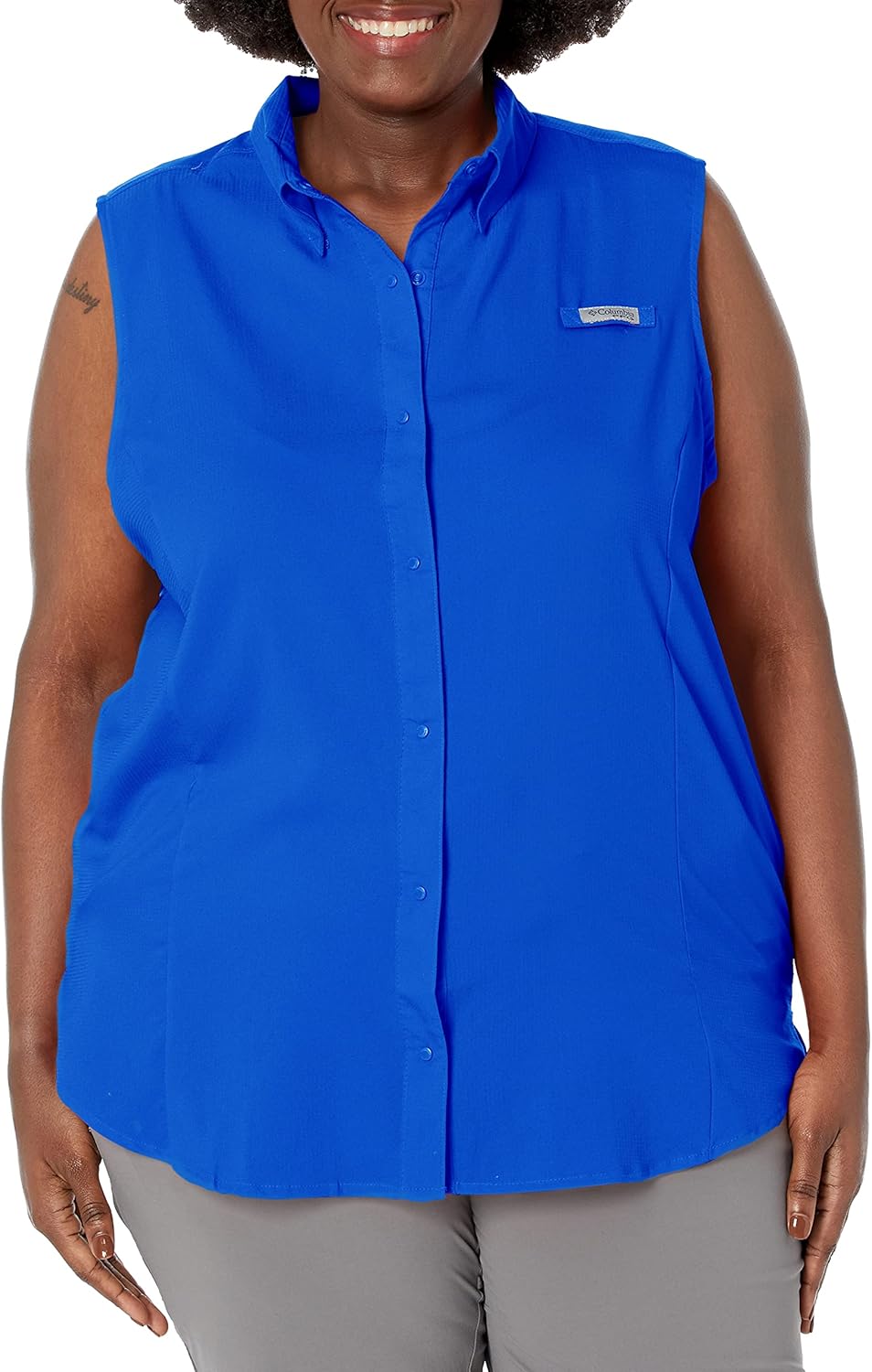 

Columbia Women's Extended Tamiami Женская Футболка Без Рукавов, Blue Macaw, Синий, Columbia Women's Extended Tamiami Женская Футболка Без Рукавов, Blue Macaw